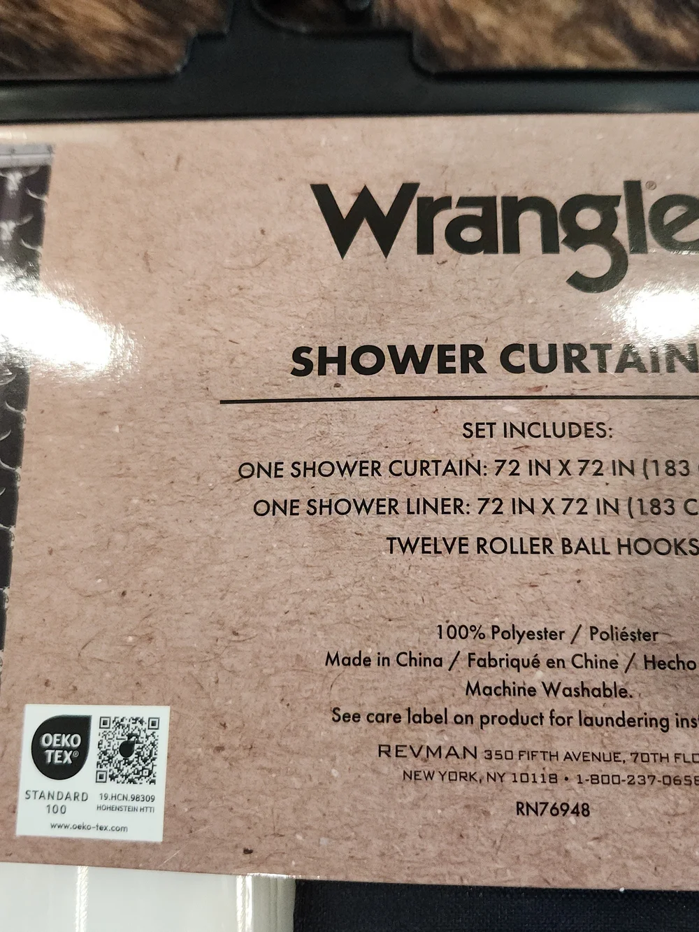 Wrangler shower curtain